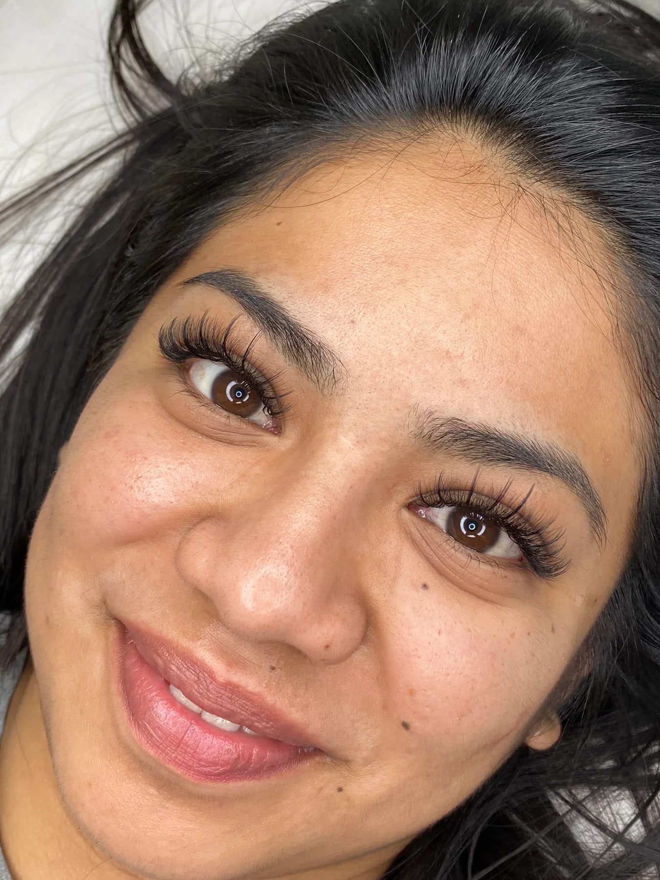 Balanced permanent brow result